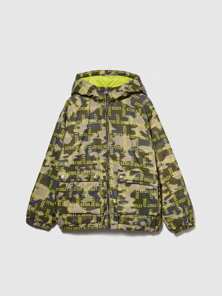 Camouflage jacket - boys' outerwear - Military Green | Sisley Young image number 1